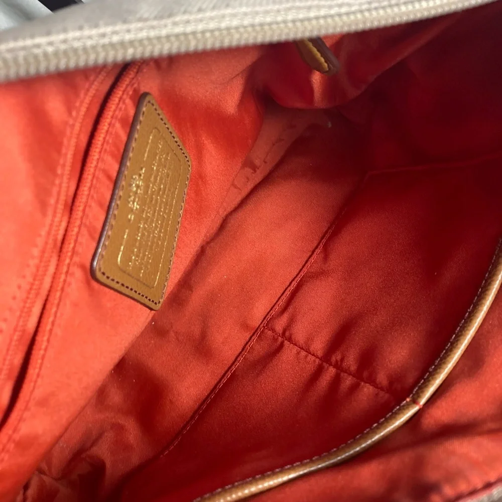 Coach Sawyer Beige Crossbody Bag